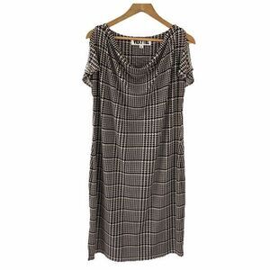 Vicky Tiel Sleeveless Plaid Dress